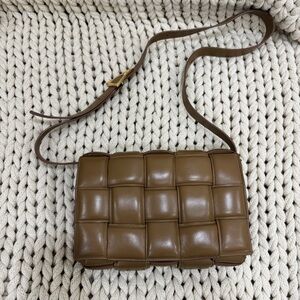 Bottega Veneta Padded Cassette Chocolate Brown Leather Crossbody Bag $4900